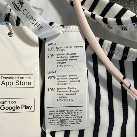 Cupshe one piece swim suit,size large, NWT. - Picture 9 of 9